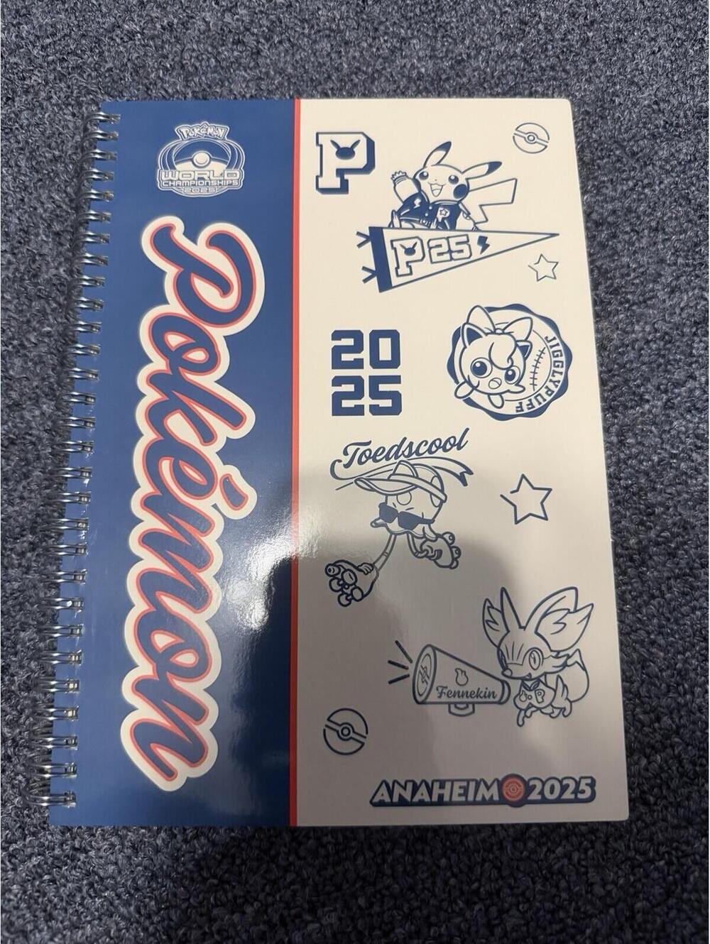 Pokemon World Championships Exclusive Anaheim 2025 Spiral Notebook NEW